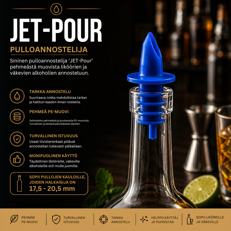 Jet Kaatonokka &ndash; Sininen PE-muovi